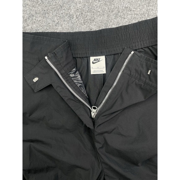 Nike Pants Women's XL Wide Leg Baggy Black‎ Zip Hook & Latch Track Sportswear - Picture 4 of 12